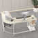 Lantz L-Shaped Metal Base Computer Desk