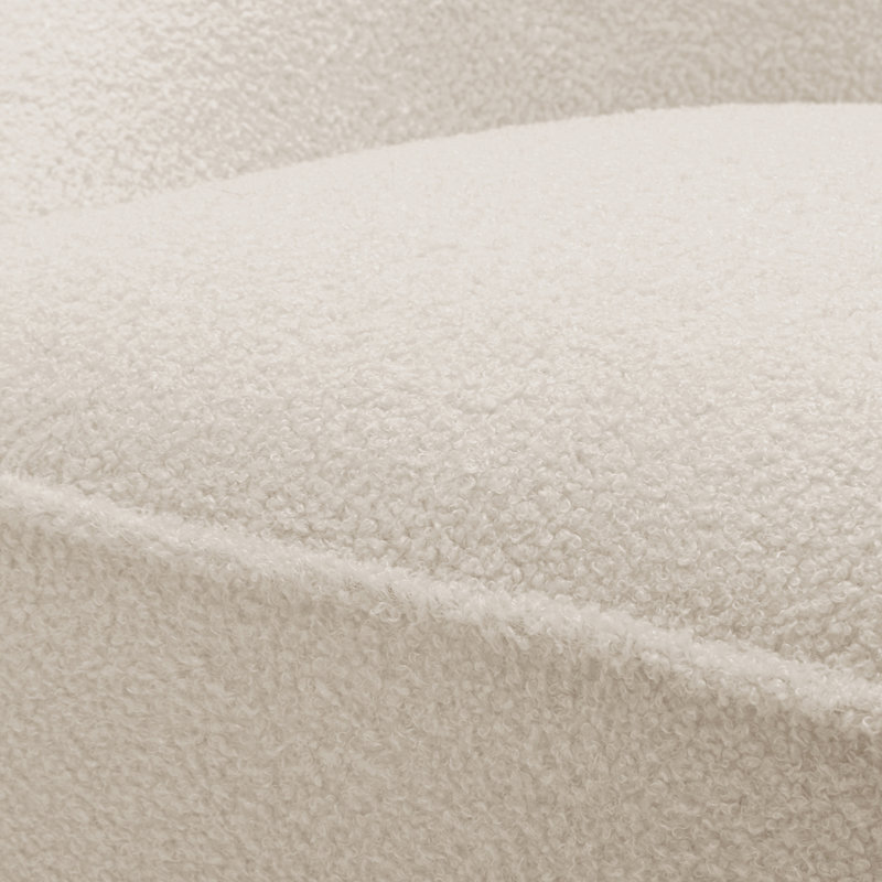 Fauteuil pivotant Anson Boucle