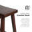 Solid Wood Counter Stool with Solid Wood Frame