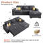 96 Inch Linen L Shaped Sleeper Sofa Bed, Storage & Thick Armrest, Tufted Oversized Couch-460737921