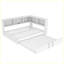 Lit de jour moderne en métal avec couchette, armoires de rangement et ports USB-2135028395