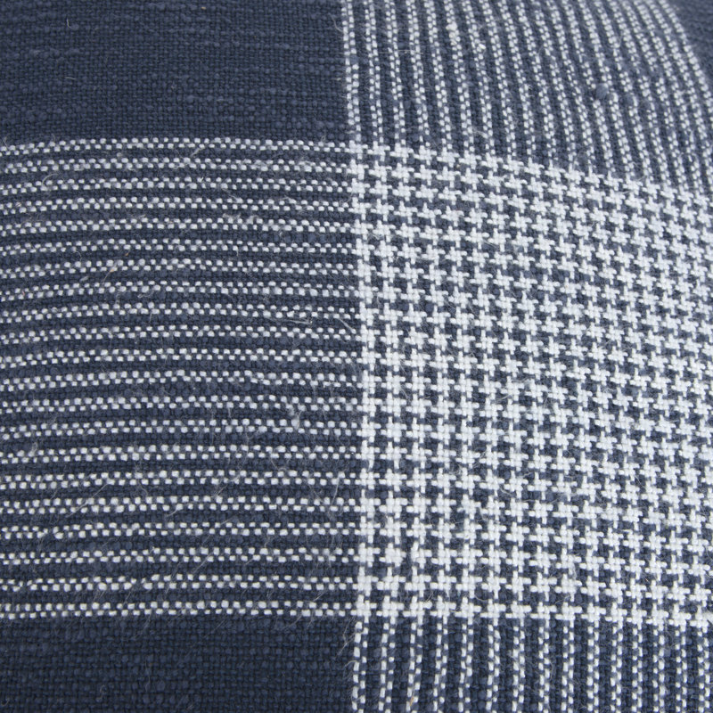 Coussin décoratif en coton Carwyn, Bleu