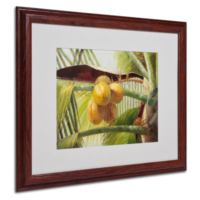 « coco palm i », reproduction d’art sur toile encadrée