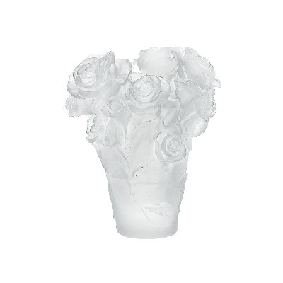 Rose Passion Handcrafted Crystal Table Vase