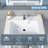 24" Bathroom Vanity With Resin Sink,Stainless Steel Frame With Tempered Glass Open Shelf-1619329753