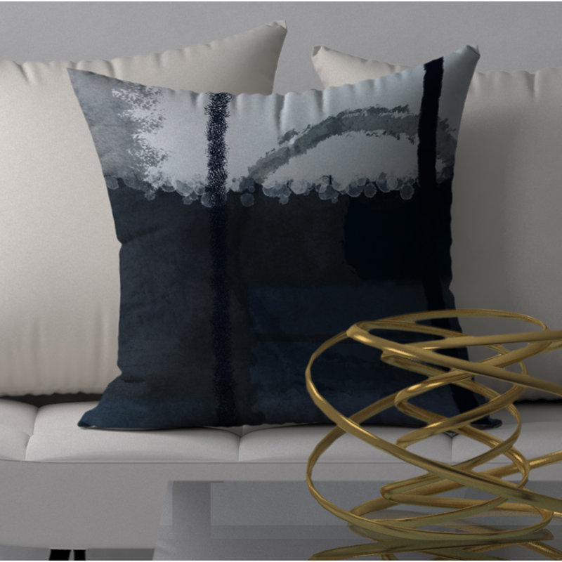 Nouvelle housse de coussin décoratif carrée et insert, H 24 po x l 24 po