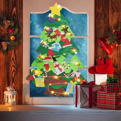 Arbre de Noël en feutre bricolage décoration murale artificielle