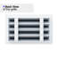 Grille de registre décorative pour mur et plafond en métal blanc mat-108369916
