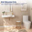 30'' x 18'' Rectangular Vitreous China Wall Mount Bathroom Sink with Faucet Hole-108608107