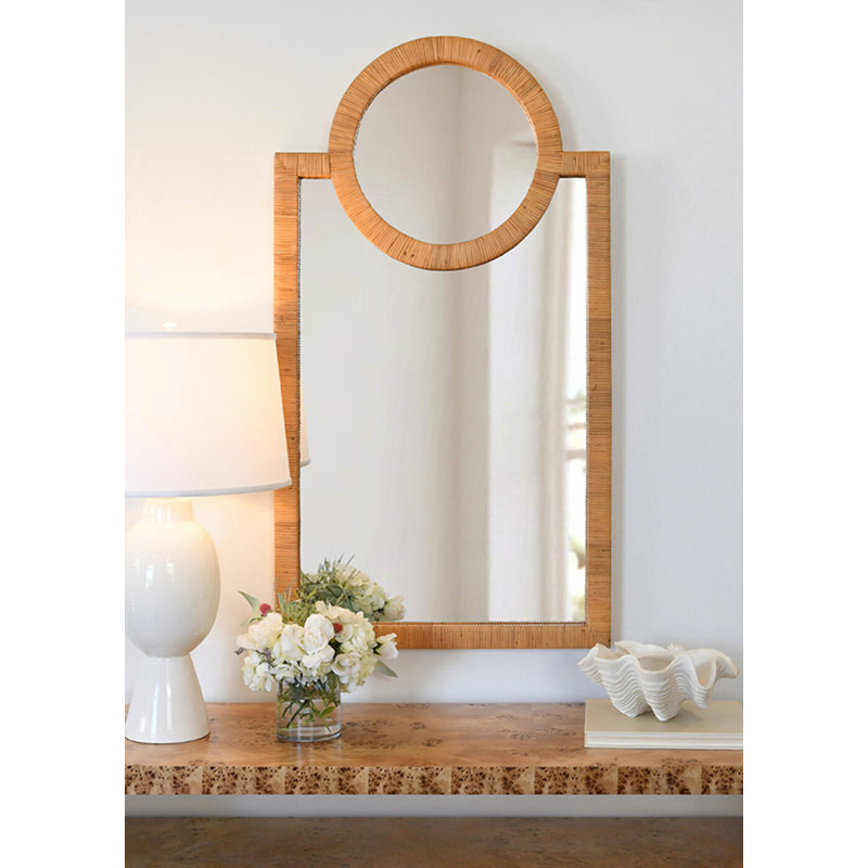 Orlando Arch Rattan Wall Mirror