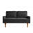 European Style Velvet Loveseat Sofa with Sleek Design-1037995328