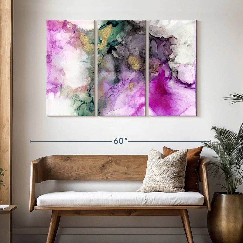 Avery Magenta Expression I, 32" H x 50" W