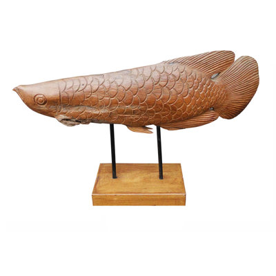Statue arowana fish art