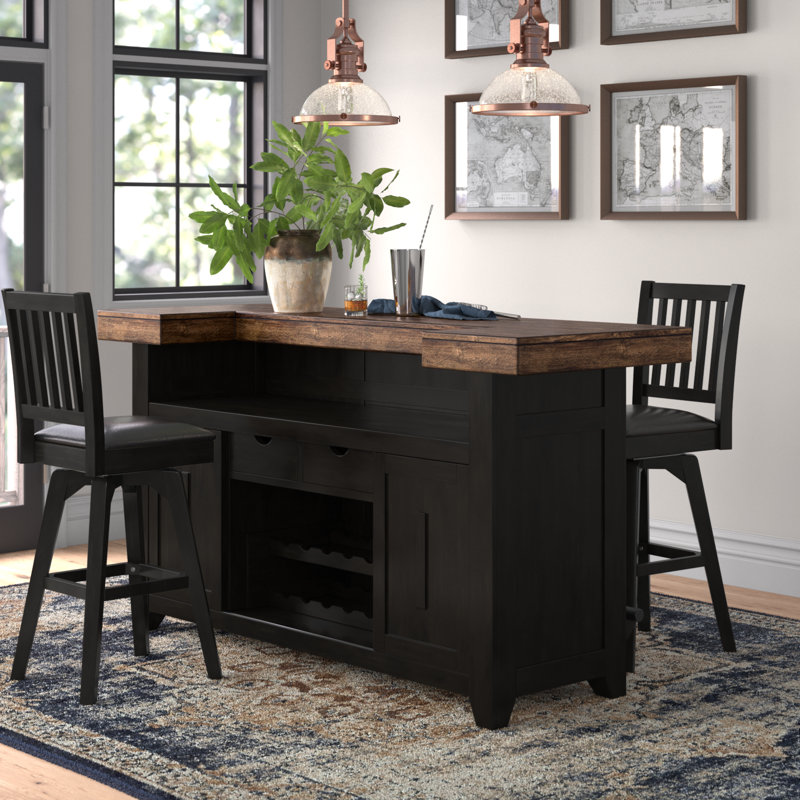 Athey 78'' Bar Set, Bar Stool (30” Seat Height)
