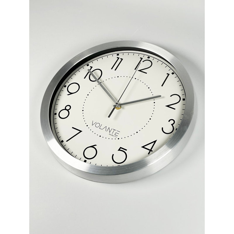 Andalyn Wall Clock, Silver