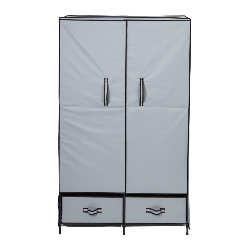 Armoire de rangement pour vêtements 43 pouces avec tiroirs