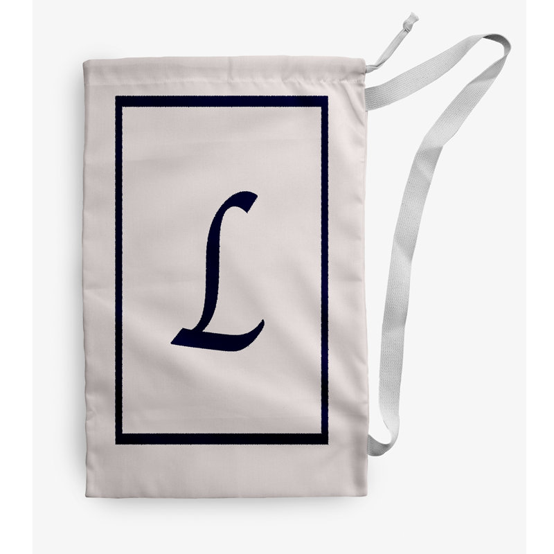 Sac à linge Monogram, Petit (H 29 po x l 18 po), Ivoire