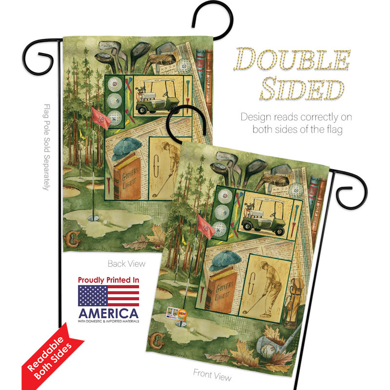 Double Sided 18.5'' H x 13'' W Polyester Garden Flag