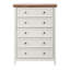 Commode 5 tiroirs beige pour économiser de l'espace