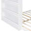 Lit simple superposé au dessus d'un lit double avec tablette et DEL-16403086