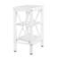 Table de chevet haute en forme de X Alonso avec tablette ouverte et 3 niveaux de rangement pour chambre ou salon-2146140089-2074088825