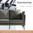 57" W Upholstered Loveseat with Metal Frame-1340027673
