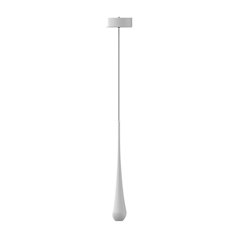 Luminaire suspendu simple 1 lumière Aelbert, Noir mat