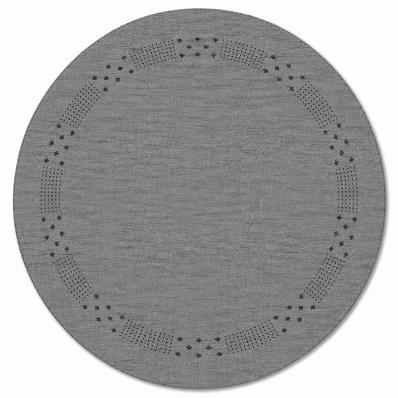 Hand Knotted Loom Wool Eco-Friendly Area Rugs  - 10'x10', Round | Charcoal | Contemporary Design, High Pile Thick Handmade Anti Skid Area Rugs for Living Room, Bed Room