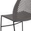 Chaises de vestibule empilables en plastique avec dossier en nid d'abeille Oliverson-1496206833-1496206838-1541484609