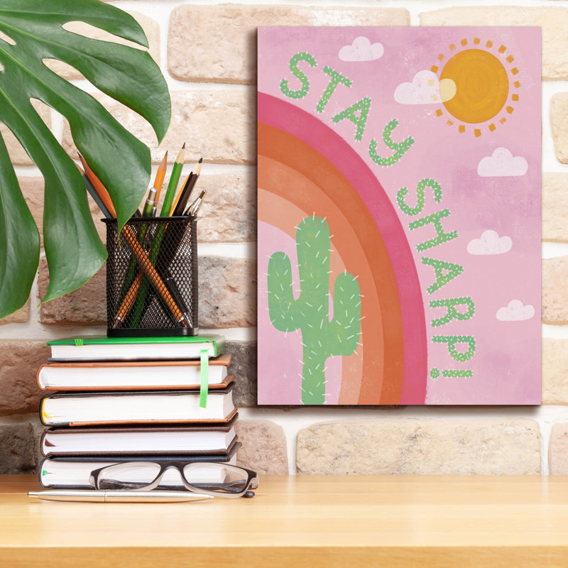 Winston Porter 'Stay Sharp' by Club Daydream Canvas Wall Art, 12" x 16", H 24 po x l 20 po x P 0,75 po