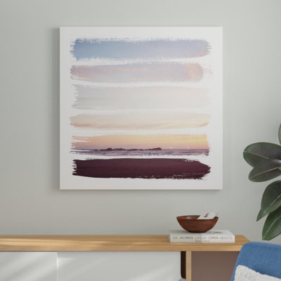 «Sunset Stripes III» par Laura Marshall, impression sur toile non encadrée