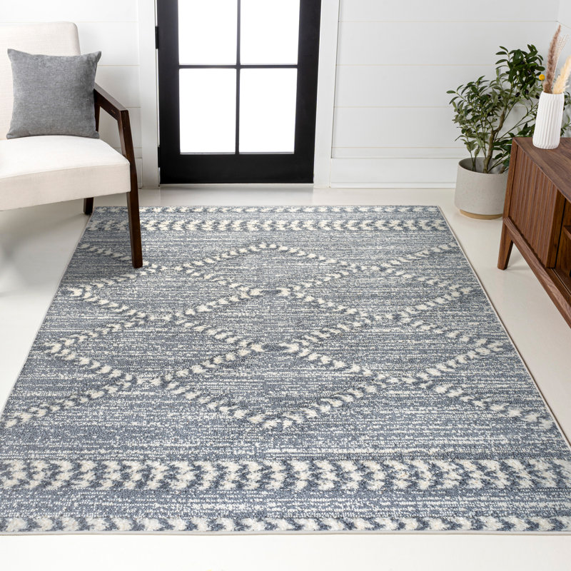 Tapis gris / crème Dardanelle, Rectangle 3 pi 11 po x 6 pi