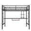 Lit mezzanine avec bureau et tablette