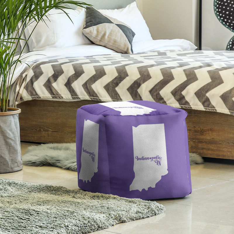 Repose-pieds cubique indianapolis indiana, Mauve