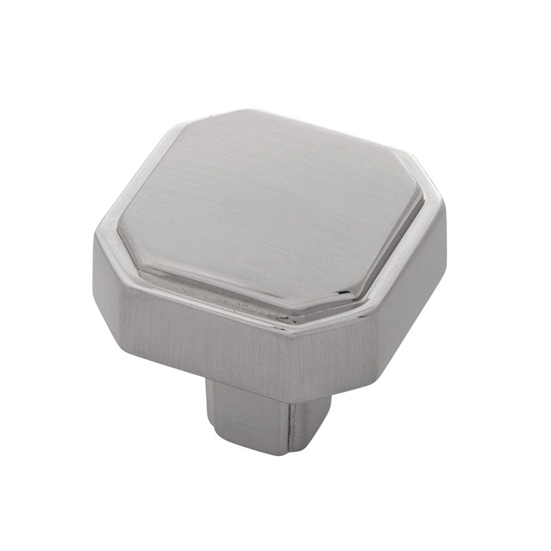 Monroe Square Knob, Satin Nickel