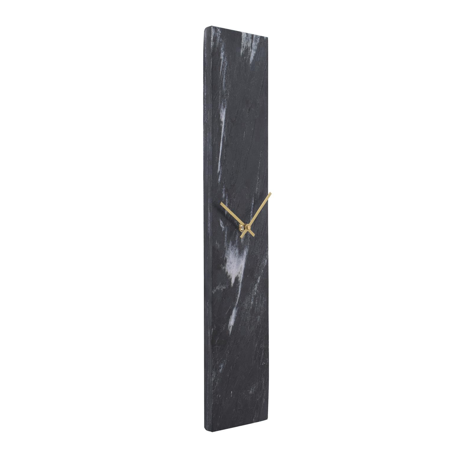 Mies Black Marble Monolith Clock