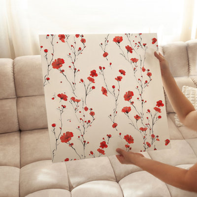Impression florale sans cadre