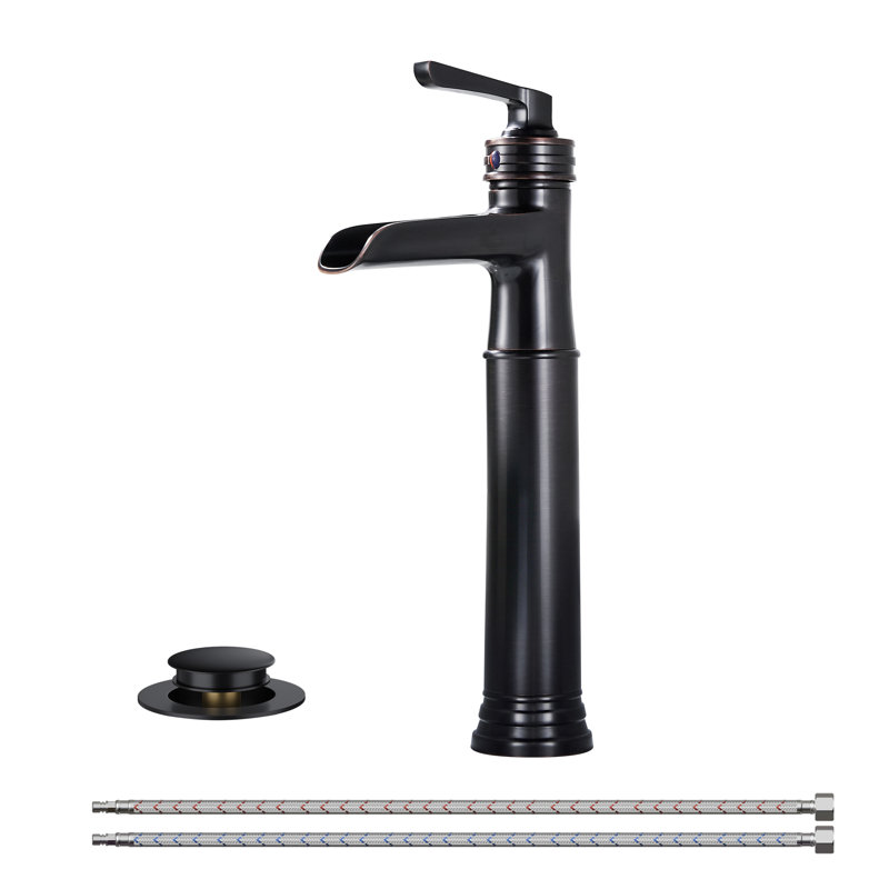 Vessel Bathroom Faucet With Drain Assembly, Oil Rubbed Bronze