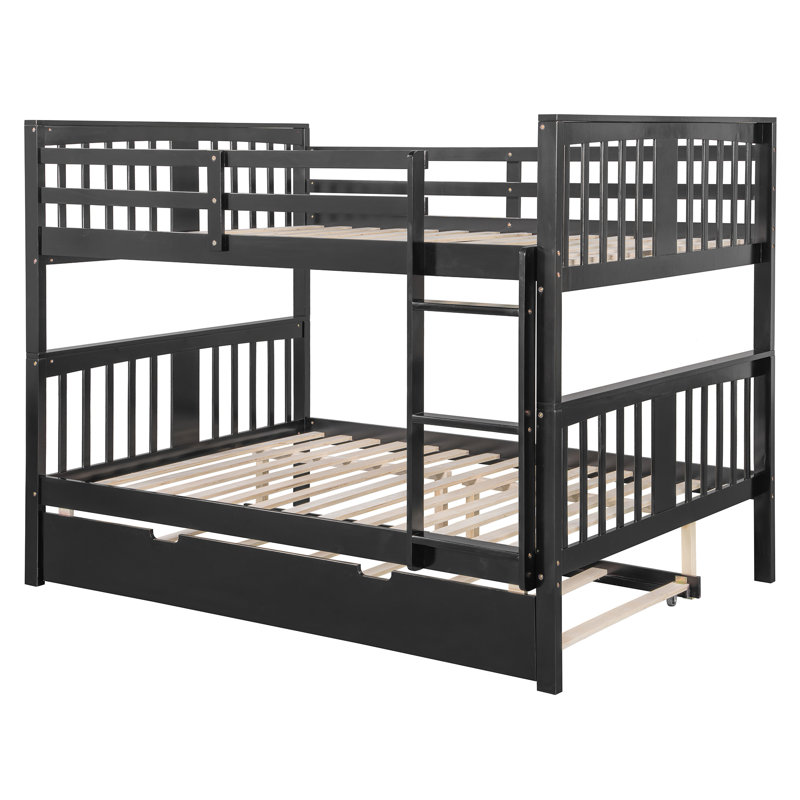 Convertible Bunk Bed With Trundle, Espresso