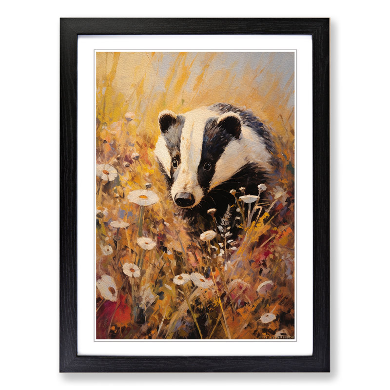 Single Picture Frame Print on Wood, Black Framed, 46cm H x 34cm W