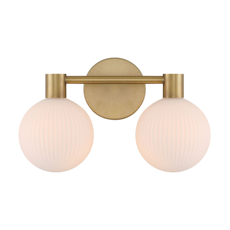 Coiffeuse Fenton, Deux lumières, H 9 po x l 15 po x P 7 po, 120 W