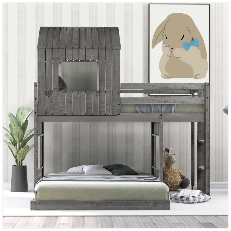 Lit pour chambre à coucher, Gris antique