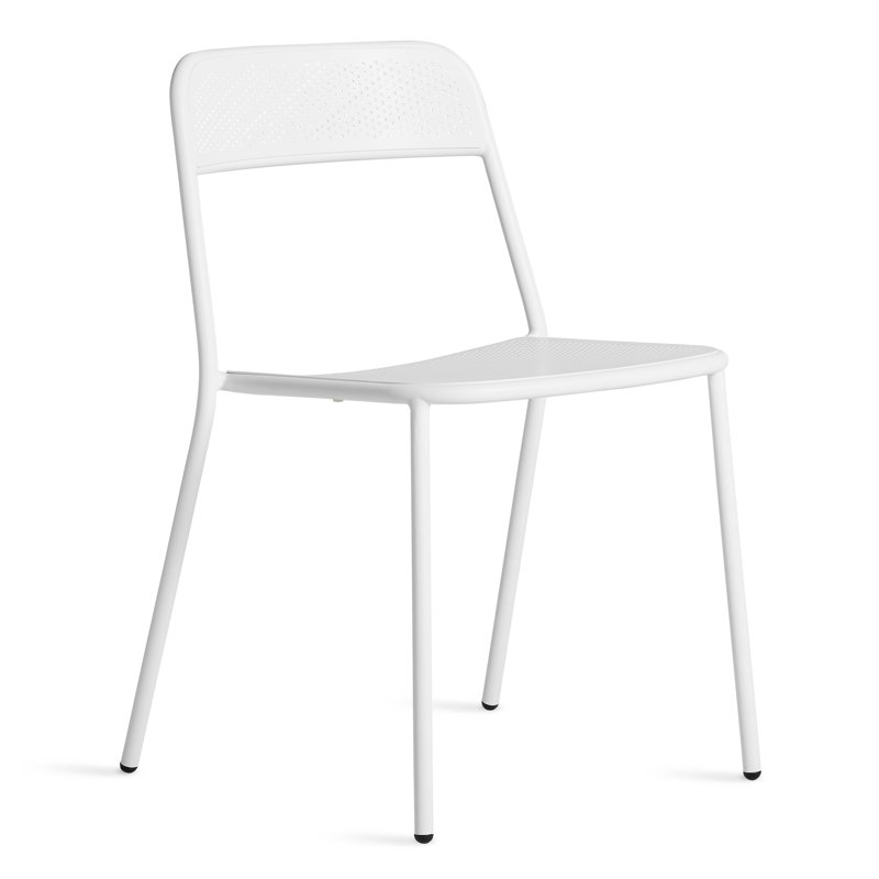 Chaise à garniture, Blanc / Blanc