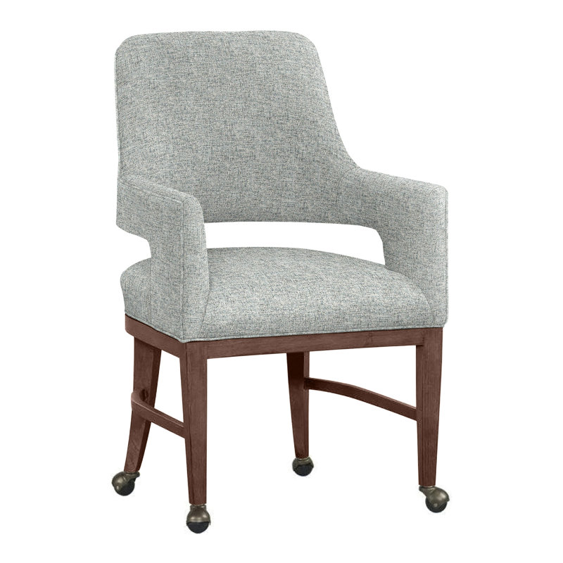 Chaise avec accoudoirs Josie, Platine 3160, Noyer