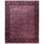 Overdyed Hand-Knotted Wool Modern-Contemporary Purple Area Rug 8' 3" x 10' 2"
