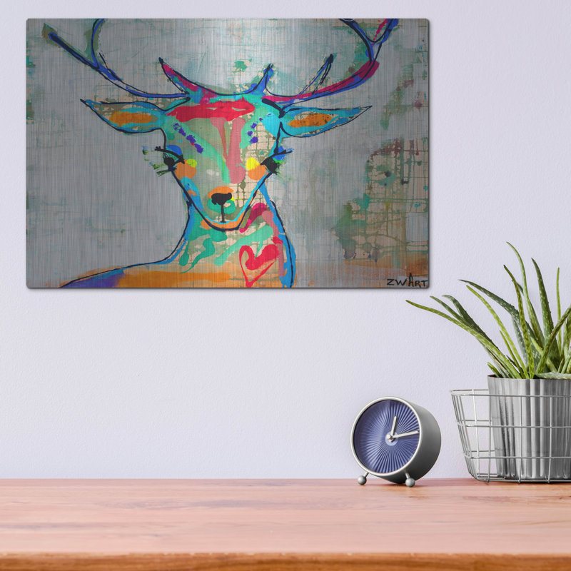 " Deer Mist " by Zwart, 12" H x 16" W