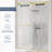 60" W x 74" H Frameless Double Sliding Walk-in Shower Door-110922992
