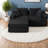 Modular Black Foam Sectionals, Modern Cozy L-shape For Small Spaces