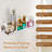 Small Bathroom Shelf, Floating Shelf For Wall, Adhesive Wall Shelf, Stainless Steel Bathroom Floating Shelf, Wall Mounted Floating Shelf, Silver Display Shelf,(Silver)