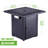 28" Outdoor Propane Fire Pit Table, 50,000BTU, Rattan & Wicker-Look with Lid & Lava Stone, ETL Certified-1559916026